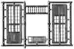 1905 Roundhous Doors with Hangers jpg with link to Large shop doors for enginehouse page